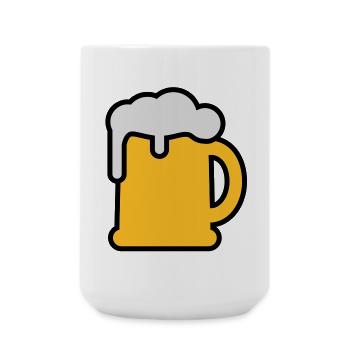 Bierkrung | Beer Mug - Grande tasse 440 ml - blanc - Devant