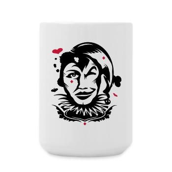 Spielkarte Joker - Große Tasse 440 ml - Weiß - Vorne