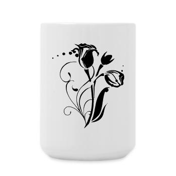 blume - Große Tasse 440 ml - Weiß - Vorne