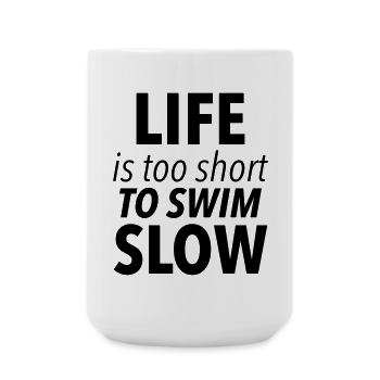 swim - Large Mug 440 ml - white - Front