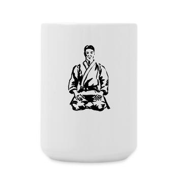 karate - Large Mug 440 ml - white - Front