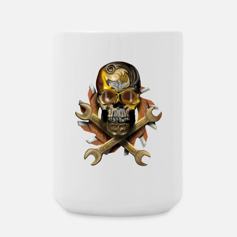 Skull - Grande tasse 440 ml - blanc