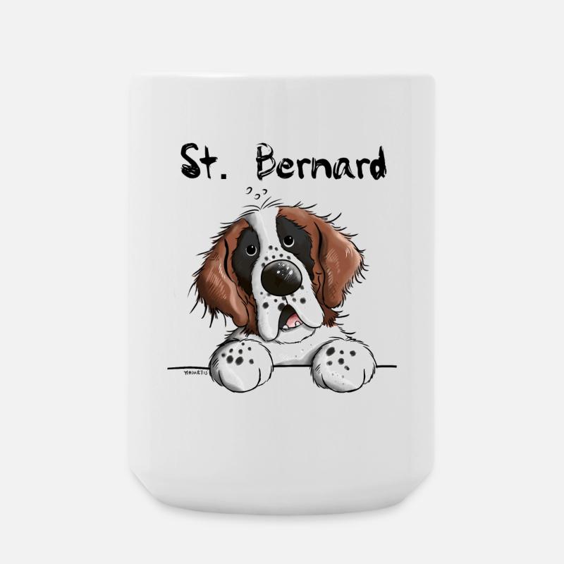 Cute Saint Bernard - Large Mug 440 ml - white