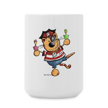 Mignon chat comique - Grande tasse 440 ml - blanc - Devant