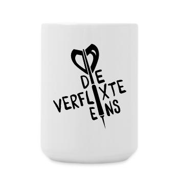 dart sport humor - Große Tasse 440 ml - Weiß - Vorne