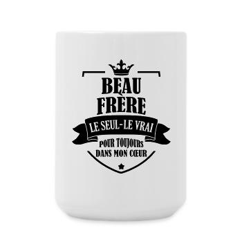 Belle Beau-Frère / Belle-Sœur / Beau Frere / Belle - Grande tasse 440 ml - blanc - Devant