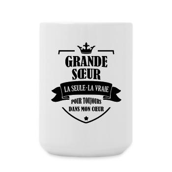 Soeur Soeurette Frère Naissance Bébé Sœur - Grande tasse 440 ml - blanc - Devant