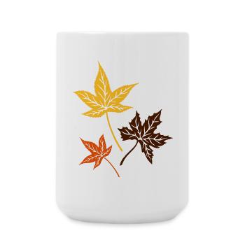 Ahorn Herbstblätter Herbst Blätter - Große Tasse 440 ml - Weiß - Vorne