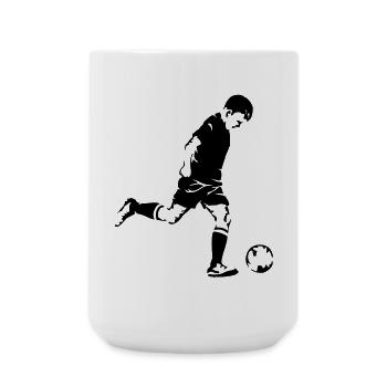 football - Large Mug 440 ml - white - Front