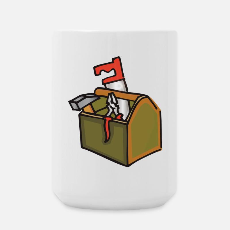 Werkzeugkiste - Große Tasse 440 ml - Weiß