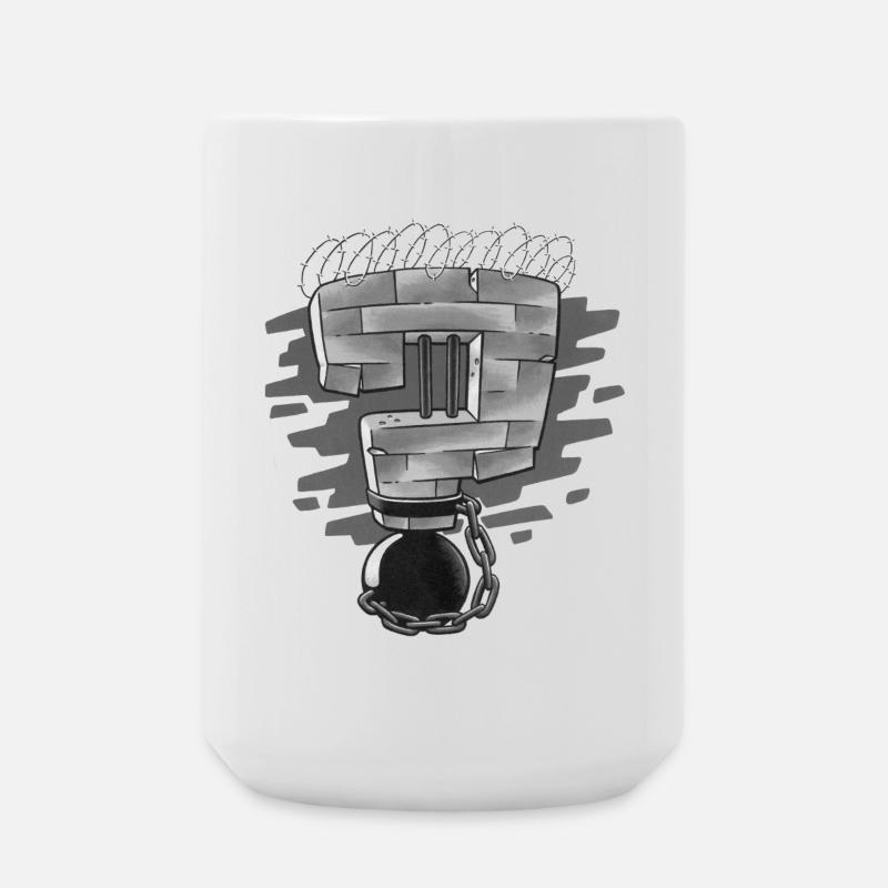 Why prisons don't benefit anyone - Large Mug 440 ml - white