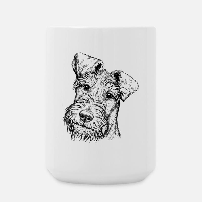 Irish Terrier Portrait - Large Mug 440 ml - white