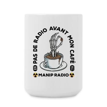 Pas de radio avant mon café Manip radio Radiologie - Grande tasse 440 ml - blanc - Devant