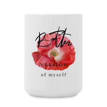 Inspiring saying for motivation - Large Mug 440 ml - white - Front