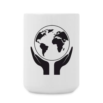 Save our planet - Large Mug 440 ml - white - Front