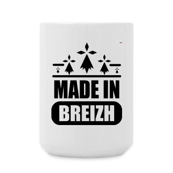 Made in BREIZH - Grande tasse 440 ml - blanc - Devant