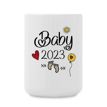Bébé 2023 - Grande tasse 440 ml - blanc - Devant