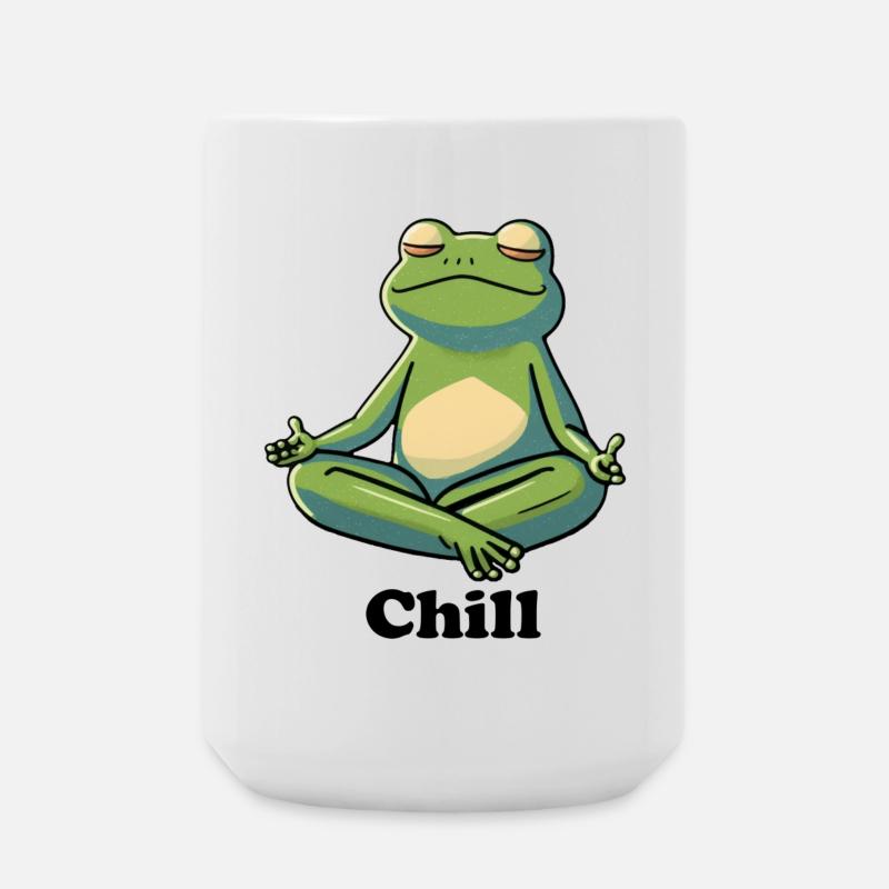 Grenouille réfrigérée - Grande tasse 440 ml - blanc