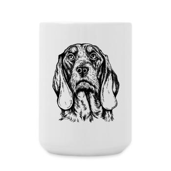 Portrait de chien suisse - Grande tasse 440 ml - blanc - Devant