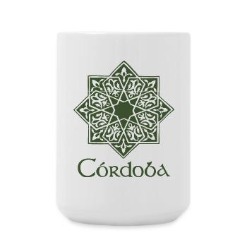 Cordoba 2 (green) - Large Mug 440 ml - white - Front