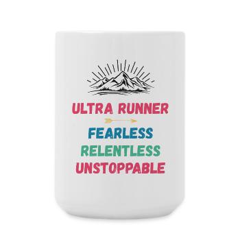 Ultra Runnner - Intrépide. Implacable. Imparable. - Grande tasse 440 ml - blanc - Devant