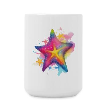 Seestern - Große Tasse 440 ml - Weiß - Vorne