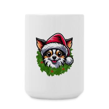 Christmas & Chihuahua Fashion for Dog Lovers - Large Mug 440 ml - white - Front