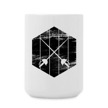 Fencing equipment - Large Mug 440 ml - white - Front