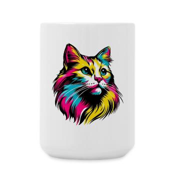 Cat - Large Mug 440 ml - white - Front
