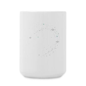 Hirsch Fantasy Sternbild Geweih - Große Tasse 440 ml - Weiß - Vorne