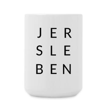 Jersleben Schritzug - Große Tasse 440 ml - Weiß - Vorne