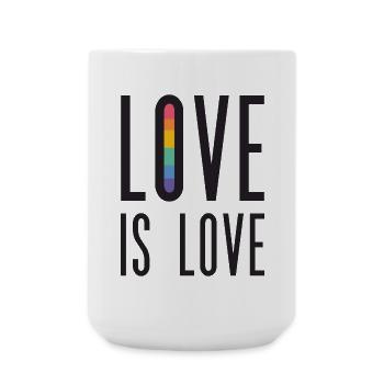 LGBT Pride Month - Liebe ist Liebe - Große Tasse 440 ml - Weiß - Vorne