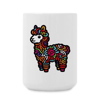 Alpaga - Grande tasse 440 ml - blanc - Devant