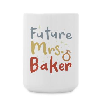 Woman Baker Vintage Look - Large Mug 440 ml - white - Front