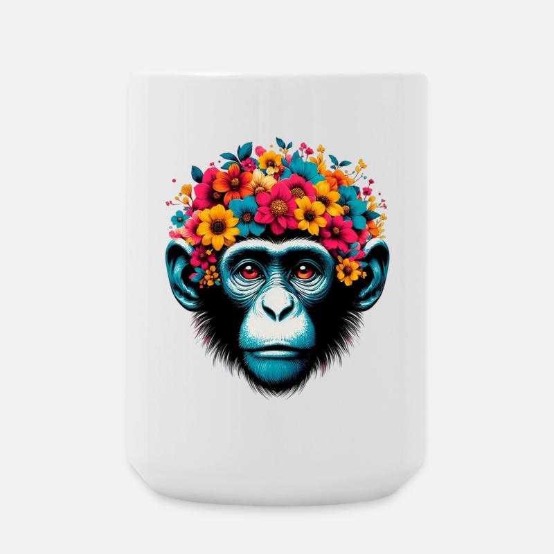 Affe - Große Tasse 440 ml - Weiß