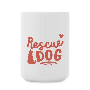 Pflegehund Pfegestelle - Große Tasse 440 ml - Weiß - Vorne
