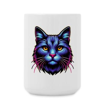 Cat - Large Mug 440 ml - white - Front