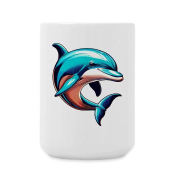 Delfin - Große Tasse 440 ml - Weiß - Vorne