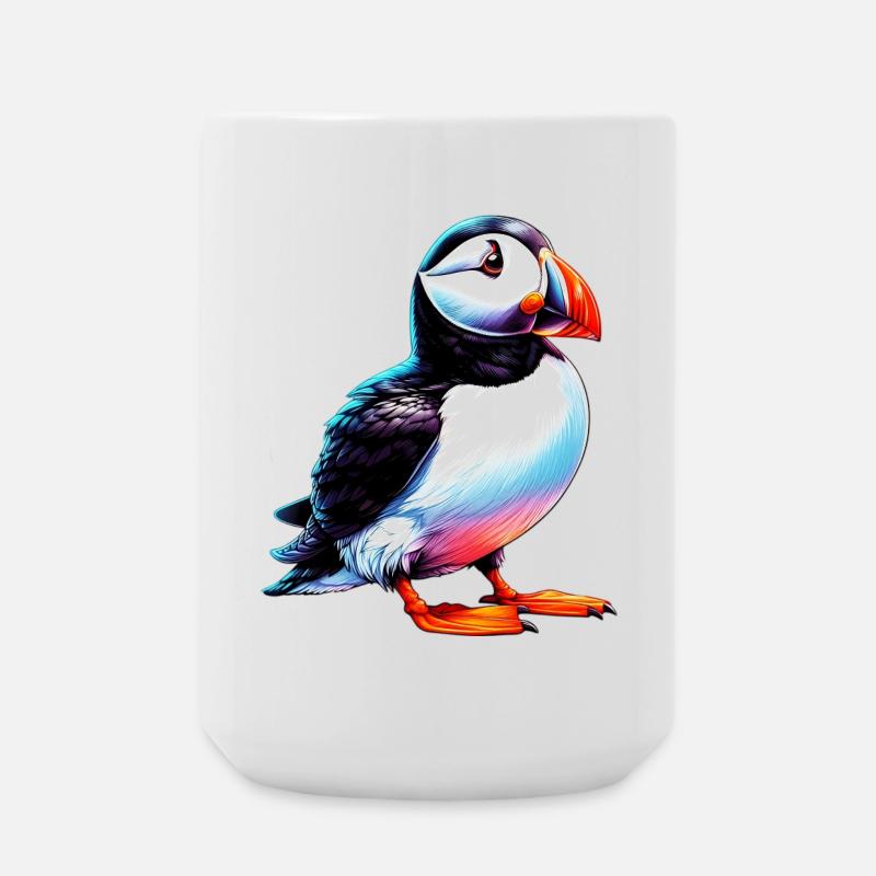 Papageitaucher - Große Tasse 440 ml - Weiß