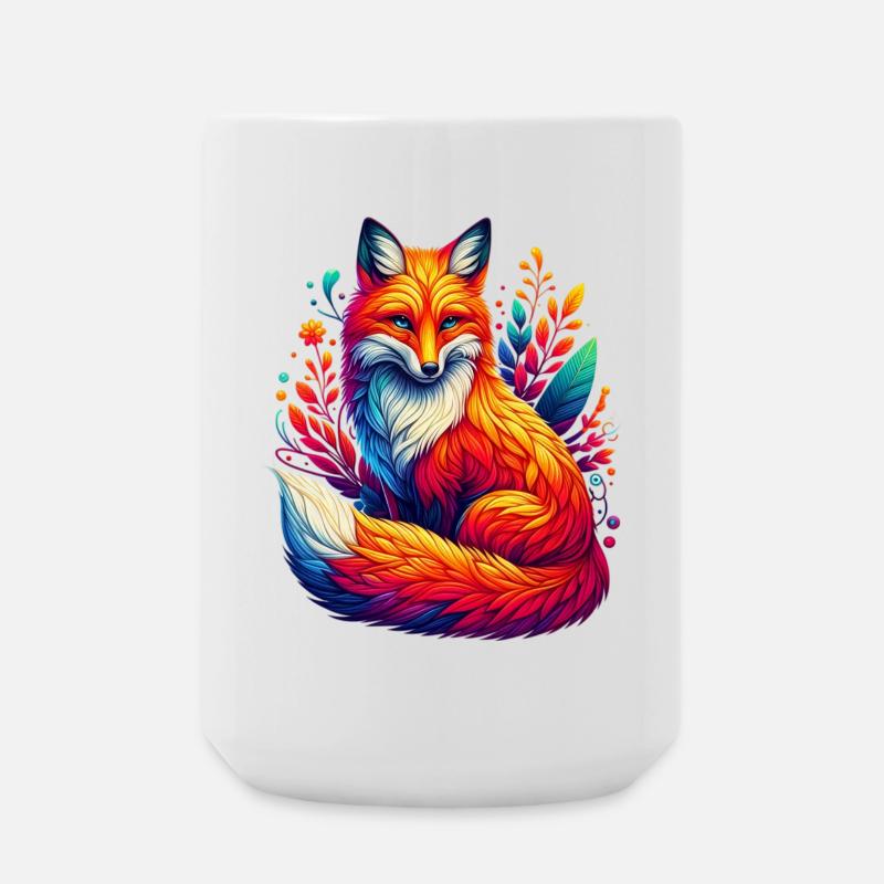 Fuchs - Große Tasse 440 ml - Weiß
