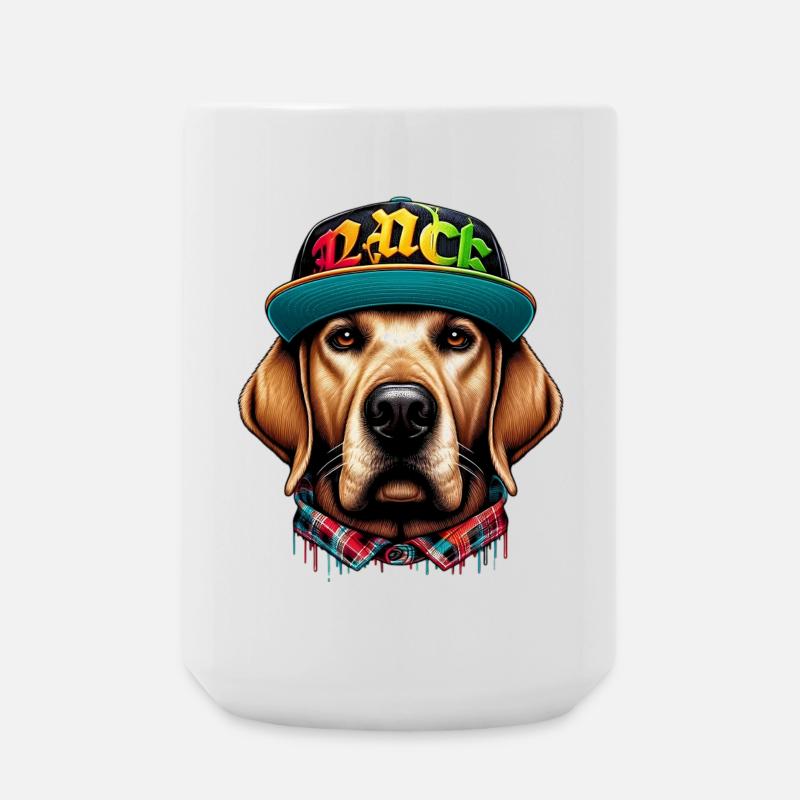 Hund - Große Tasse 440 ml - Weiß
