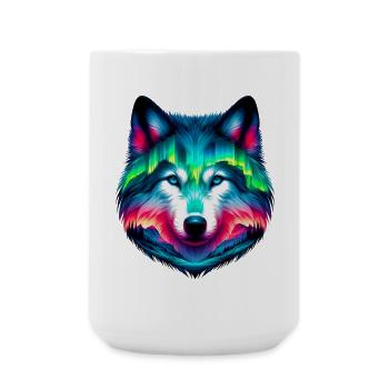 Wolf - Large Mug 440 ml - white - Front