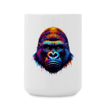 Gorille - Grande tasse 440 ml - blanc - Devant