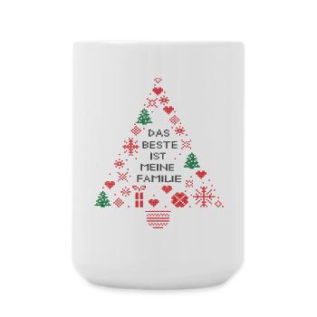 Christmas Family - Large Mug 440 ml - white - Front