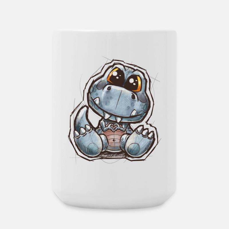 ptitdino - Large Mug 440 ml - white