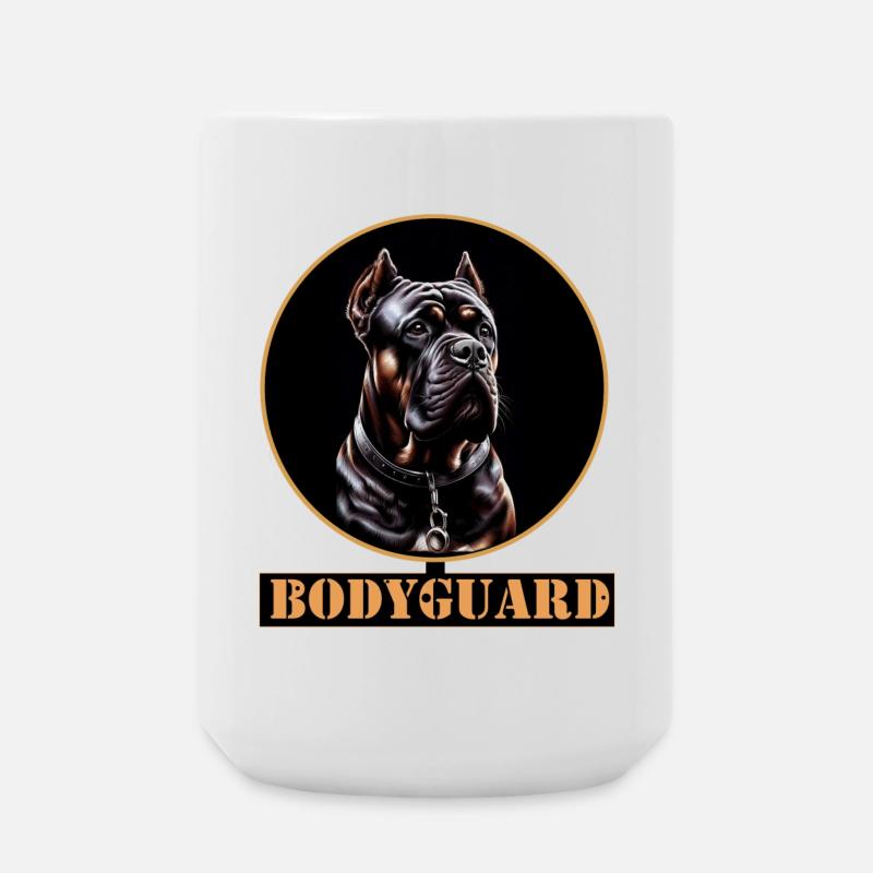 Bodyguard Cane Corso Portrait - Große Tasse 440 ml - Weiß