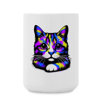 Cat - Large Mug 440 ml - white - Front