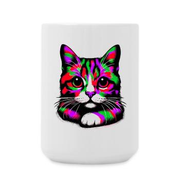 Chat - Grande tasse 440 ml - blanc - Devant