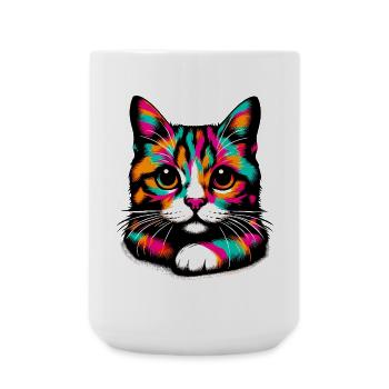 Cat - Large Mug 440 ml - white - Front