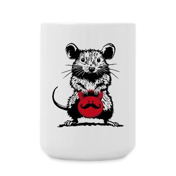 Mister Kettlebell - Street Art meets Muscle Power - Large Mug 440 ml - white - Front